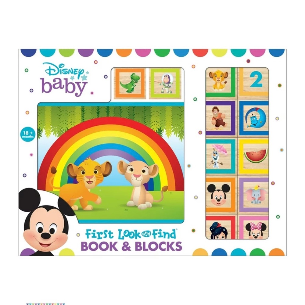 Disney Baby - First Look & Find Book and Blocks Set